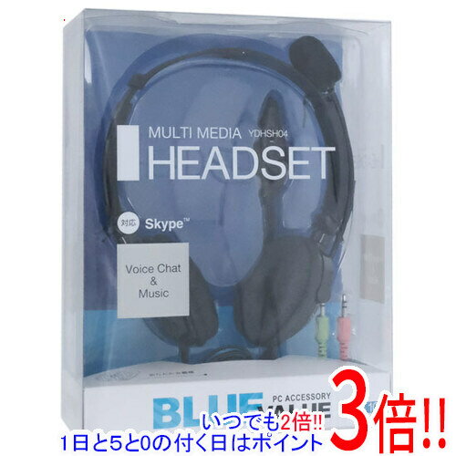 【いつでも2倍！1日と5．0のつく日は3倍！18日も3倍！】【中古】BUFFALO 両耳ヘッドバンド式ヘッドセット 半密閉タイプ YDHSH04BK 未使用