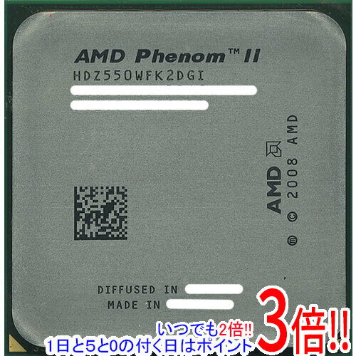 【いつでも2倍！1日と5．0のつく日は3倍！18日も3倍！】【中古】AMD Phenom II X2 550 Black Edition 3.1GHz SocketAM3