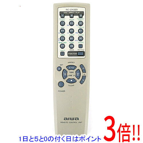 Rakuten - 【1日と5.0のつく日、18日はポイント3倍！】【中古】AIWA オーディオリモコン RC-ZAS03