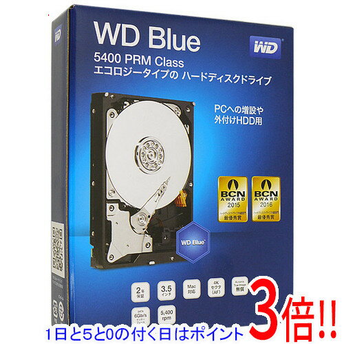 【1日と5.0のつく日、18日はポイント3倍！】Western Digital製HDD WD60EZRZ-RT 6TB SATA600 5400