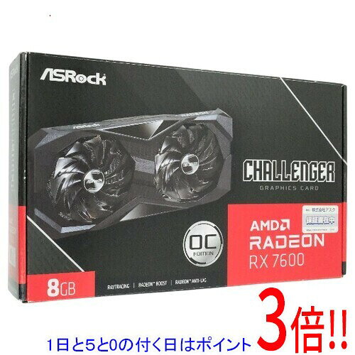 ASRock グラボ Radeon RX 7600 Challenger 8GB OC PCIExp 8GB 元箱あり