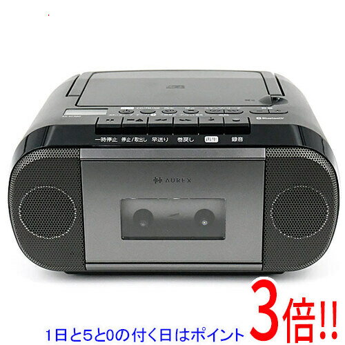 【延長保証対応!!】【1日と5.0のつく日、18日はポイント3倍！】TOSHIBA CDラジオカセットレコーダー AUREX AX-KCR80(K) ブラック