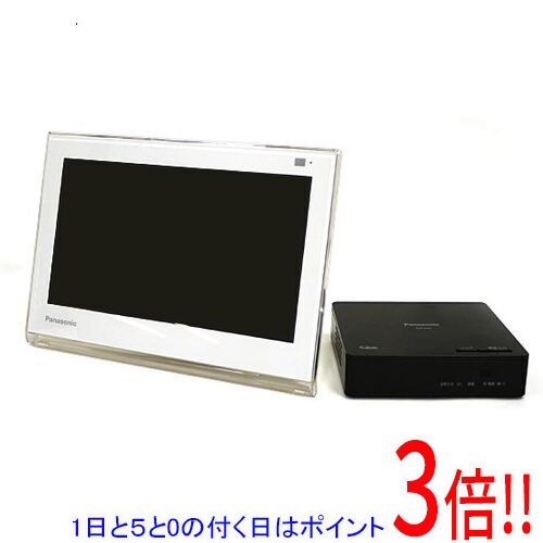 商品名【中古】Panasonic ポータブル 液晶テレビ UN-10E7-W 元箱あり商品状態 動作確認済の中古品です。 ※中古品ですので、傷、汚れ等ある場合がございます。ご理解の上、ご検討お願いします。 商品説明 お風呂でもキッチンでも。テレビをあなたの好きな時間に 商品名 ポータブル液晶テレビ 防水タイプ プライベート・ビエラ 型番 UN-10E7-W 仕様 [基本仕様] 画面サイズ 10 インチ 受信チャンネル 地上デジタル(VHF：1〜12ch、UHF：13〜62ch、CATV：C13〜C63ch)/BSデジタル/110度CSデジタル 対応電池 充電池 コンセント対応 対応 最大電池持続時間 3.5 時間 [機能] お風呂使用(防水) ○ チューナーセパレート ○ リモコン ○ 無線LAN ○ [サイズ・重量] サイズ 254x179x38.2 mm 重量 780 g 付属品 ※画像のものがすべてです。ご確認後、ご検討お願い致します。 メーカー パナソニック製 その他 ※商品の画像はイメージです。その他たくさんの魅力ある商品を出品しております。ぜひ、見て行ってください。※返品についてはこちらをご覧ください。　