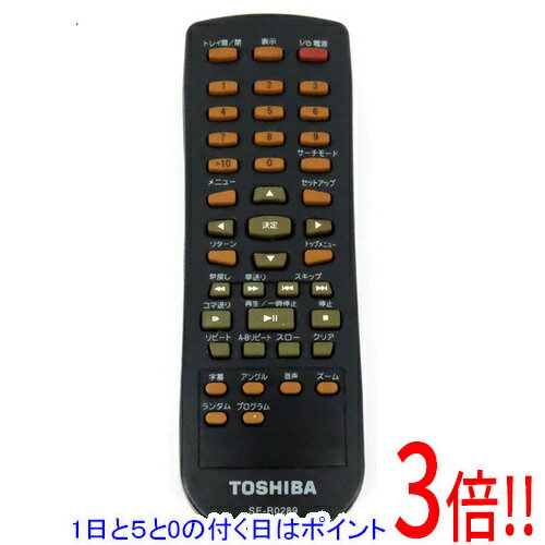 【1日と5.0のつく日、18日はポイント3倍！】【中古】TOSHIBA製 DVDプレーヤー用リモコン SE-R0289(79102304)