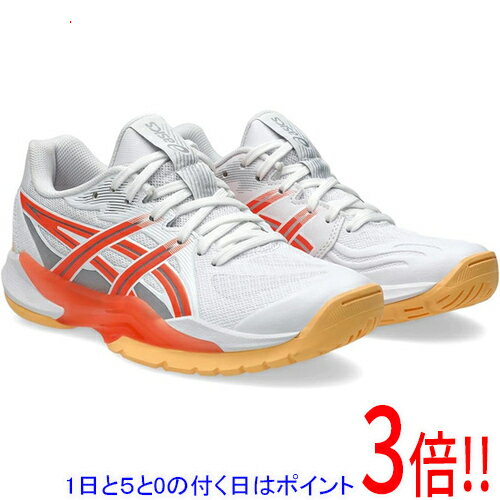 【1日と5.0のつく日、18日はポイント3倍！】asics アシックス 24.0cm ハンドボールシューズ レディース POWERBREAK FF 1072A104 102 ホワイト/ビビッド コーラル