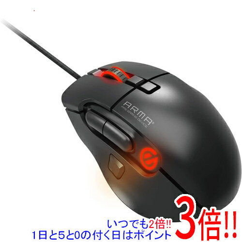 【いつでも2倍 1日と5．0のつく日は3倍 18日も3倍 】【新品 開封のみ 】 ELECOM ゲーミングマウス Mサイズ 8ボタン ARMA M-ARMA50BK ブラック