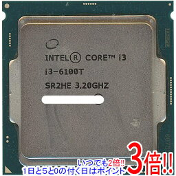 【いつでも2倍！1日と5．0のつく日は3倍！18日も3倍！】【中古】Core i3 6100T 3.2GHz 3M LGA1151 35W SR2HE