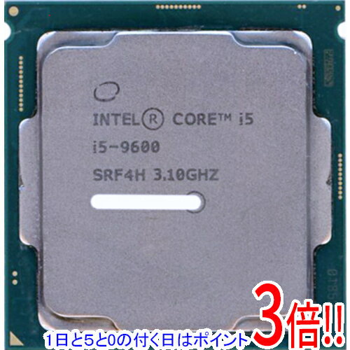 【1日と5.0のつく日、18日はポイント3倍！】【中古】Core i5 9600 3.1GHz 9M LGA1151 65W SRF4H