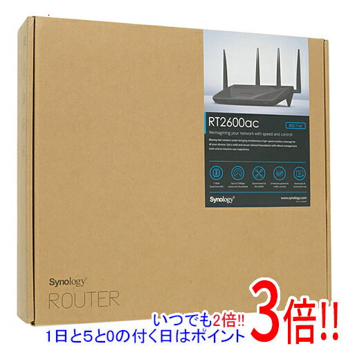 【いつでも2倍！1日と5．0のつく日は3倍！18日も3倍！】Synology 無線LANルーター RT2600ac