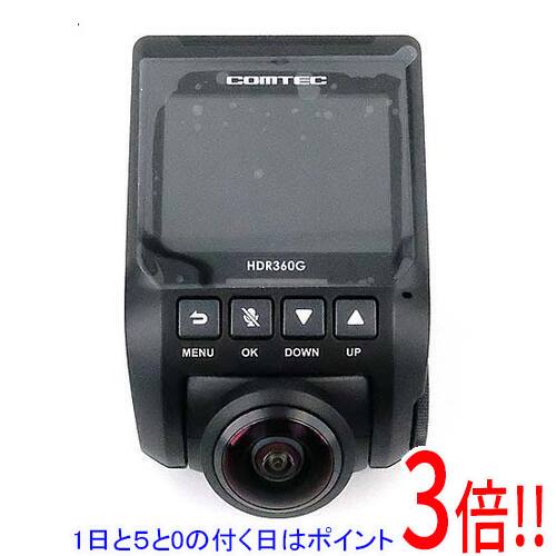 【1日と5.0のつく日、18日はポイント3倍！】【中古】コムテック ディスプレイ搭載 ドライブレコーダー 340万画素 HDR360G 外箱なし 展示品