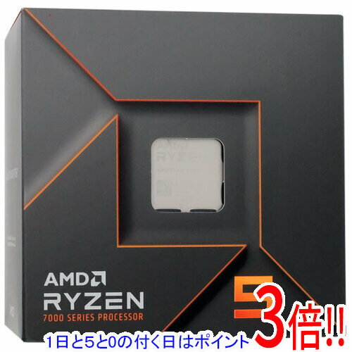 【1日と5.0のつく日、18日はポイント3倍！】【中古】AMD Ryzen 5 7600 100-100001015 3.8GHz Socket AM5 元箱あり