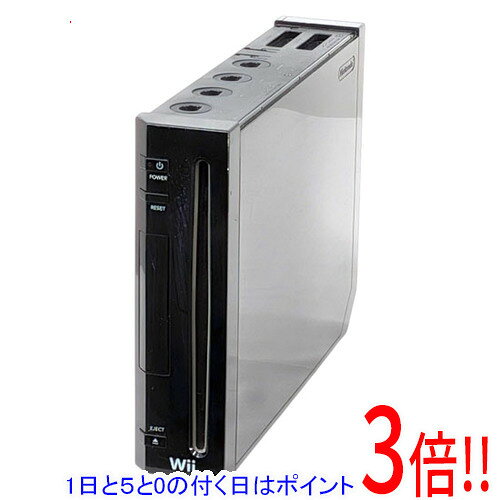 商品名【中古】任天堂 家庭用ゲーム機 Wii [ウィー] クロ 本体のみ カバーなし・本体いたみ商品状態動作確認済みの中古品です。※中古品のため、使用感や傷、汚れ等がございます。※本体上部のカバーはありません。※本体に多数の擦り傷が見られます。仕様入力端子・USB2.0 × 2・SDカードスロット ×1・ゲームキューブコントローラポート ×4・ゲームキューブメモリカードスロット ×2・AVマルチ出力端子 ×1（新AVケーブル採用）・センサーバー接続端子 ×1サイズ 幅x高さx奥行 44×157×215.4 mm(突起物含まず)付属品※電源コード、Wiiリモコンはありません。※本体のみとなります。ご確認後、ご検討お願い致します。その他※掲載画像は代表画像です。実際の商品と細部が異なる場合がございますので、商品状態につきましては表記の内容をご確認ください。※返品についてはこちらをご覧ください。　
