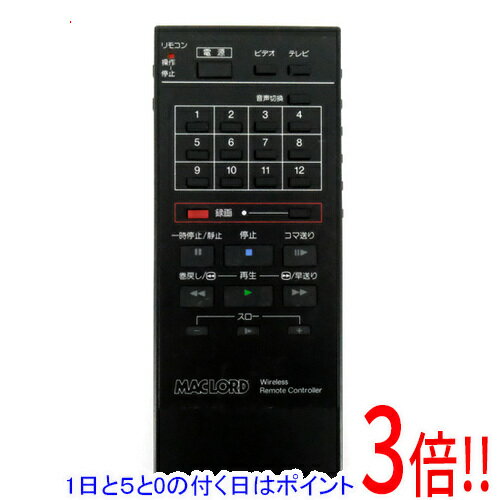 National ビデオリモコン MACLORD VSQ0445