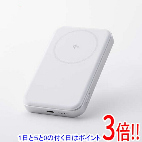 商品名【1日と5.0のつく日、18日はポイント3倍！】ELECOM Qi2ワイヤレスモバイルバッテリー 5000mAh/20W DE-C68-5000WH ホワイト商品状態新品です。商品説明Qi2規格に対応したワイヤレスモバイルバッテリー商...