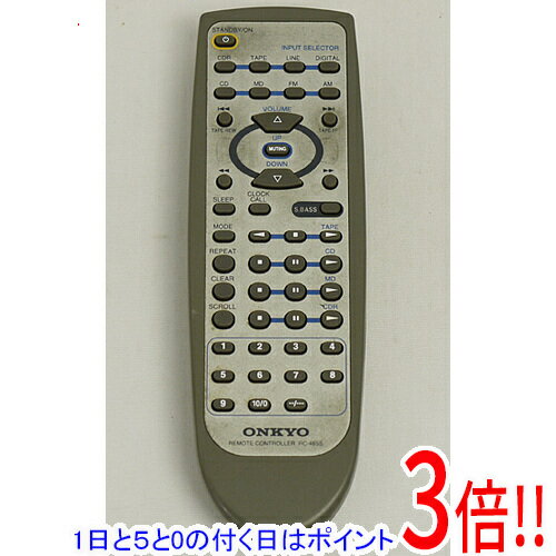 樂天商城 - 【1日と5.0のつく日、18日はポイント3倍！】【中古】ONKYO オーディオリモコン RC-465S 本体いたみ