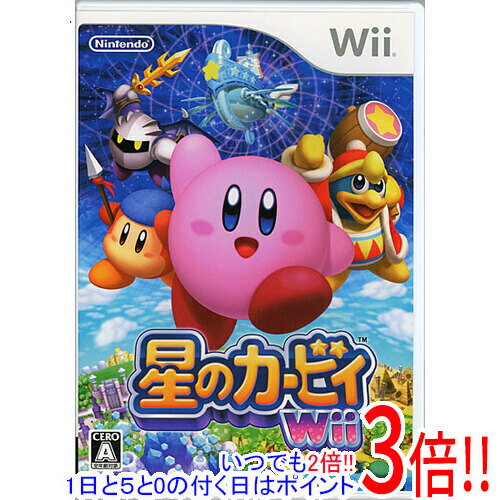 【いつでも2倍！1日と5．0のつく日は3倍！18日も3倍！】【中古】星のカービィ Wii ディスク傷・説明書いたみ