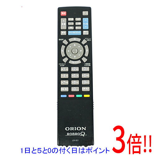 商品名【中古】ORION テレビ用リモコン LR-001商品状態動作確認済の中古品です。※中古品ですので、傷、汚れ等ある場合がございます。ご理解の上、ご検討お願いします。型番LR-001仕様メーカー：オリオン対応機種：ROB19V-1付属品※付属品なし。本体のみとなります。ご確認後、ご検討お願い致します。その他※掲載画像は代表画像です。実際の商品と細部が異なる場合がございますので、商品状態につきましては表記の内容をご確認ください。※返品についてはこちらをご覧ください。　