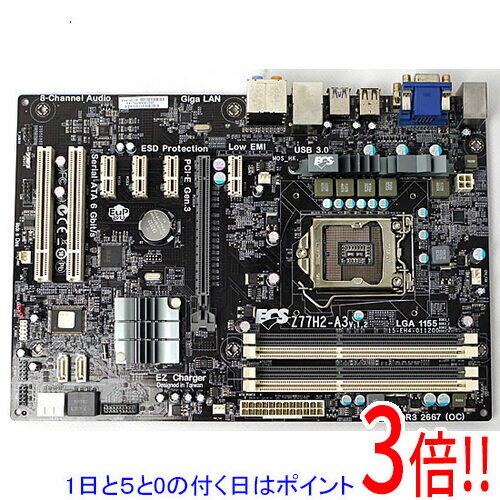 【1日と5.0のつく日、18日はポイント3倍！】【中古】ECS製 ATXマザーボード Z77H2-A3 (V1.2)