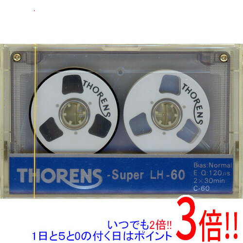 【いつでも2倍！1日と5．0のつく日は3倍！18日も3倍！】【新品(開封のみ 箱きず やぶれ)】 THORENS カセットテープ ノーマルポジション SUPER LH-60