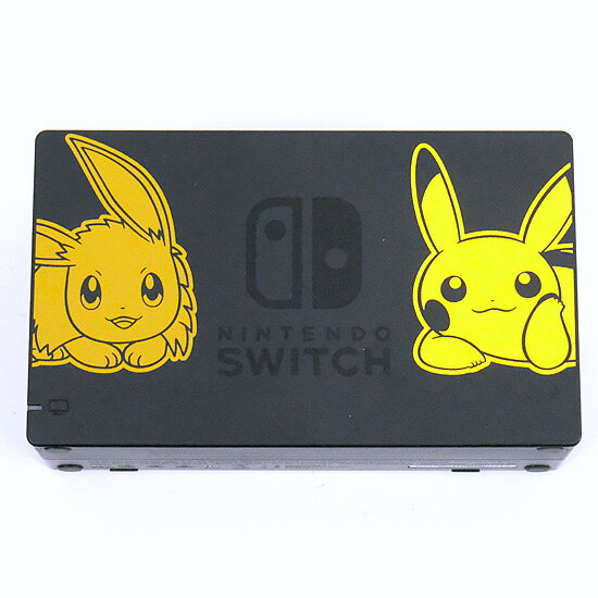 エクセラーの【1日と5.0のつく日、18日はポイント3倍！】【中古】任天堂 Nintendo Switch ポケットモンスター Let’s Go！デザイン 本体・ドックのみ 本体いたみ｜アングル3
