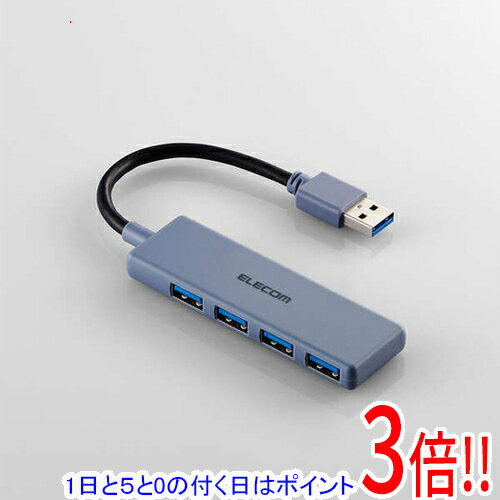 Rakuten - 【1日と5.0のつく日、18日はポイント3倍！】ELECOM製 USB 5Gbpsハブ 4ポート U3H-H040NV ネイビー
