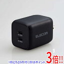 ELECOM USB Power Delivery 65W キューブAC充電器(C×2) ACDC-PD4365BK ブラック