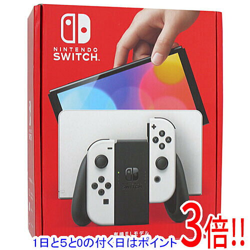 商品名【中古】任天堂 Nintendo Switch 有機ELモデル HEG-S-KAAAA ホワイト 展示品商品状態本商品は展示品となっております。※展示品ですので、本体にキズ、汚れ等がついていることがございます。ご理解の上ご検討お願いします。型番HEG-S-KAAAA仕様[スペック]タイプ 据え置き/携帯ゲーム機ストレージ容量 64GB入出力端子 USB Type-C端子 x1/ヘッドホンマイク端子×1/microSD・microSDHC・microSDXCメモリーカードx1ディスプレイサイズ 7インチ駆動時間(目安) 約4.5〜9時間充電時間 約3時間※本体をスリープして充電したときの時間です。オンライン対応 ○[サイズ・重量]サイズ 縦102mm×横242mm×厚さ13.9mm(Joy-Con取り付け時)※最大の厚さは28.4mm重量 約320g(Joy-Con取り付け時：約420g)その他※掲載画像は代表画像です。実際の商品と細部が異なる場合がございますので、商品状態につきましては表記の内容をご確認ください。※返品についてはこちらをご覧ください。　