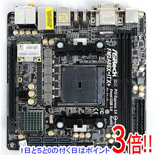 【1日と5.0のつく日、18日はポイント3倍！】【中古】ASRock Mini-ITXマザーボード FM2A88X-ITX+ SocketFM2