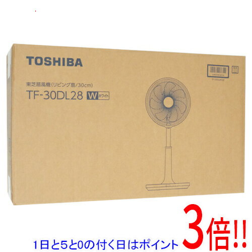 Rakuten - 【延長保証対応!!】【1日と5.0のつく日、18日はポイント3倍！】TOSHIBA DCリビング扇風機 TF-30DL28(W) ホワイト