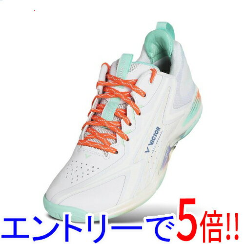 【1日と5.0のつく日、18日はポイント3倍！】VICTOR(ビクター) 23.0cm バドミントンシューズ A970 NITRO LITE A970NL AG ホワイト/ライトグリーン