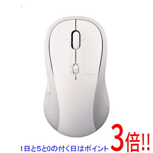【1日と5.0のつく日、18日はポイント3倍！】ELECOM製 OSMOD 7 USB無線/Bluetooth 静音マウス 7ボタン Lサイズ M-MY40MBSXWH ホワイト
