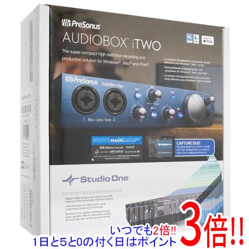 【いつでも2倍！1日と5．0のつく日は3倍！18日も3倍！】【中古】PreSonus オーディオインターフェイス AudioBox iTwo 欠品あり 訳あり 未使用