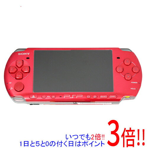 【いつでも2倍！1日と5．0のつく日は3倍！18日も3倍！】【中古】SONY PSP ラディアント・レッド PSP-3000 RR ワケあり