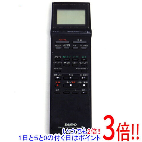 【いつでも2倍！1日と5．0のつく日は3倍！18日も3倍！】【中古】三洋電機 ビデオリモコン VRC-21