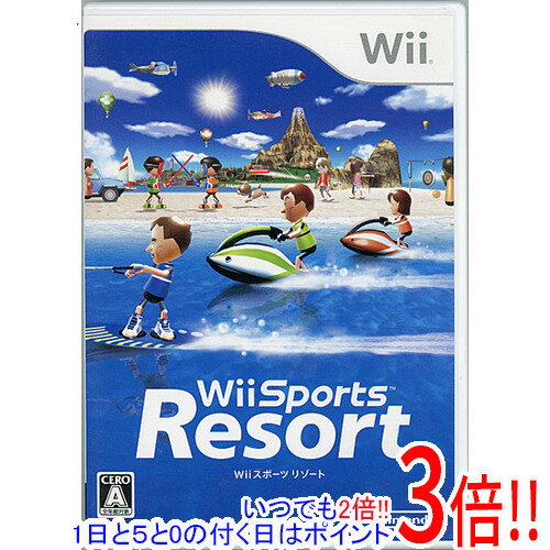 【いつでも2倍！1日と5．0のつく日は3倍！18日も3倍！】【中古】Wii Sports Resort Wii ディスク傷 説明書なし ケースいたみ