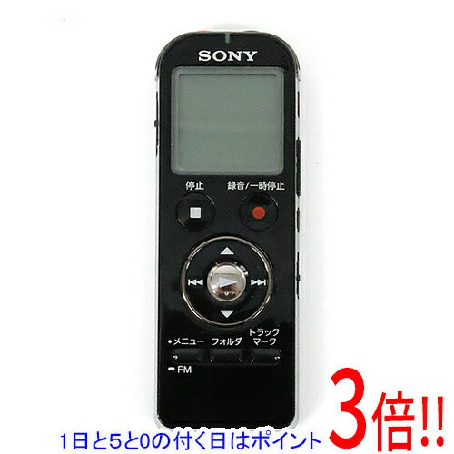 【いつでも2倍!5.0のつく日、18日は3倍!】【中古】SONY ステレオICレコーダー ICD-UX533F ブラック 本体のみ