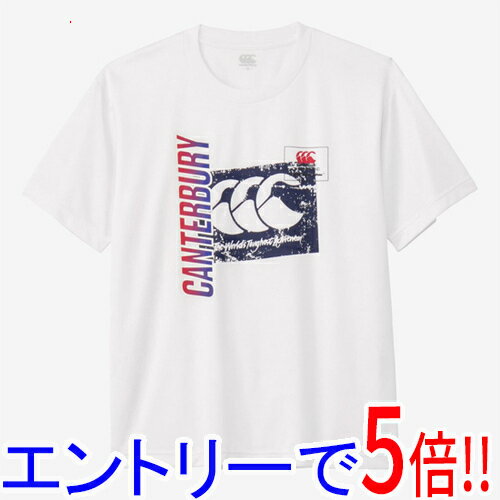 【エントリーで5倍！11/14 10:00〜11/16 23：59まで！】CANTERBURY カンタベリー L サイズ フレックスクールコントロール Tシャツ RA325146 ホワイト