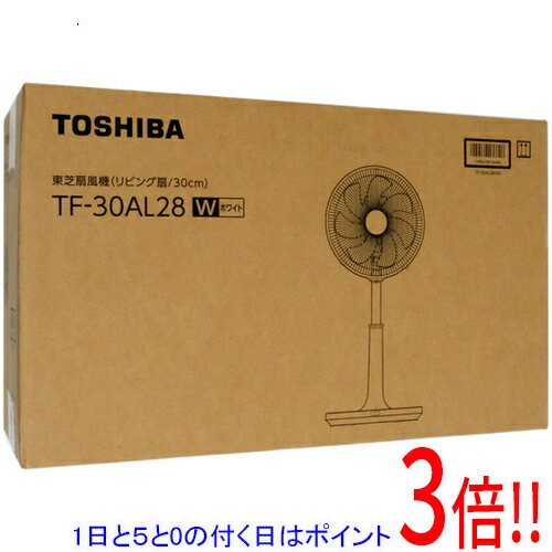 TOSHIBA - 【延長保証対応!!】【1日と5.0のつく日、18日はポイント3倍！】TOSHIBA ACリビング扇風機 TF-30AL28(W) ホワイト
