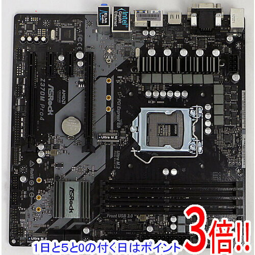 【1日と5.0のつく日、18日はポイント3倍！】【中古】ASRock MicroATXマザボ Z370M Pro4 LGA1151