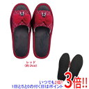 【新品(開封のみ)】 センコー 低反発ウレタン入りスリッパ 魔女の宅急便 あこがれリボン 約24.0cm 64878 レッド