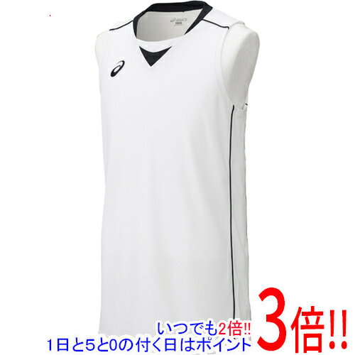 【いつでも2倍！5.0のつく日、18日は3倍！】asics アシックス Sサイズ バスケットボールウエア ゲームシャツ XB1355 ホワイト×ブラック