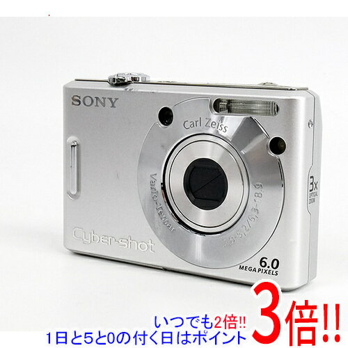 【いつでも2倍！1日と5．0のつく日は3倍！18日も3倍！】【中古】SONY製 Cyber-shot DSC-W30 シルバー 600万画素 元箱あり