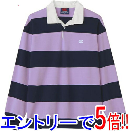 【エントリーで5倍！11/14 10:00〜11/16 23：59まで！】CANTERBURY カンタベリー 3L サイズ ロングスリーブ4インチストライプ ラグビージャージー RA425155 ラベンダー