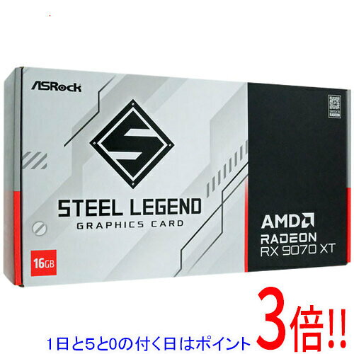 【1日と5.0のつく日、18日はポイント3倍！】ASRock グラボ Radeon RX 9070 XT Steel Legend 16GB PCIExp 16GB