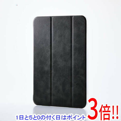 乐天商城 - 【1日と5.0のつく日、18日はポイント3倍！】ELECOM iPad(A16) フラップケース 薄型軽量 背面クリア 2アングル TB-A25RWVBK ブラック