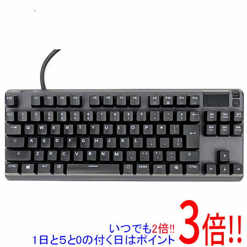 【いつでも2倍！1日と5．0のつく日は3倍！18日も3倍！】【中古】SteelSeries ゲーミングキーボード Apex Pro TKL JP ブラック