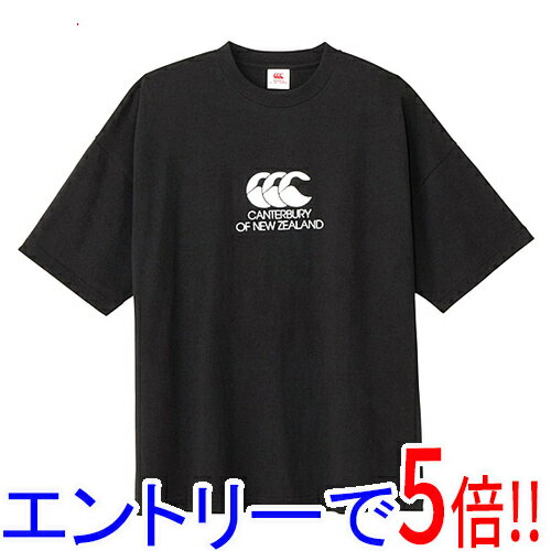 【エントリーで5倍！11/14 10:00〜11/16 23：59まで！】CANTERBURY カンタベリー M サイズ ショートスリーブヘビークルーティー RA325150 ブラック