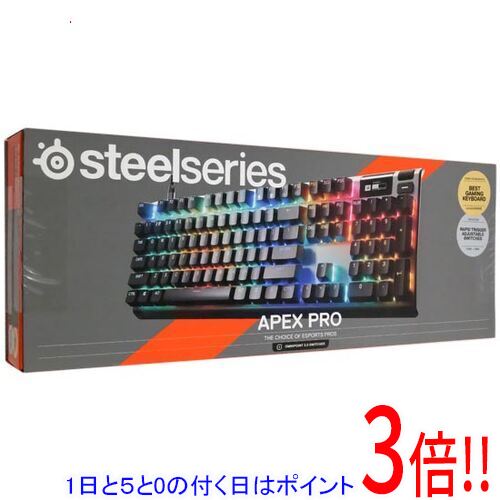 【いつでも2倍！5.0のつく日、18日は3倍！】SteelSeries ゲーミングキーボード Apex Pro Gen 3 JP