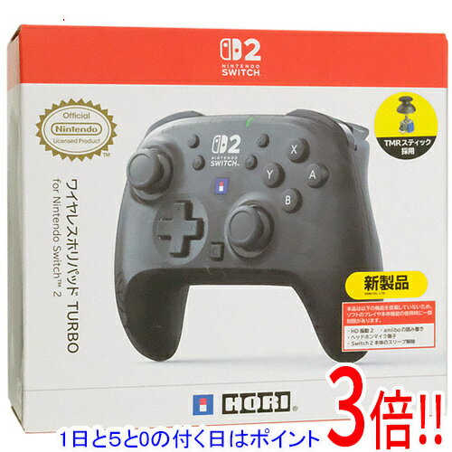 【1日と5.0のつく日、18日はポイント3倍！】HORI ワイヤレスホリパッド TURBO for Nintendo Switch 2 NSX-126 ミストブラック