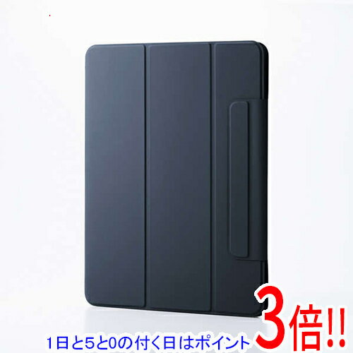 【エントリーで5倍！11/04 20:00〜11/11 01：59まで！】ELECOM 13インチiPad Air(M3/M2) フラップケース 超薄型 マグネット着脱 スリープ対応 TB-A25XWVPF2NV ネイビー